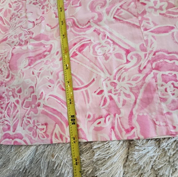 EUC Lilly Pulitzer Cocoa Lace Trim Dress. Pink Halter Dress - Picture 16 of 16